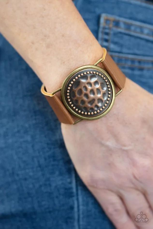 Paparazzi Jewelry Bracelets Paparazzi Bracelet Hold On To Your Buckle Copper