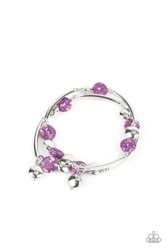 Paparazzi Jewelry Bracelets Paparazzi Bracelet Terrazzo Territory Purple Paparazzi Jewelry Bracelets Paparazzi Bracelet Terrazzo Territory Purple