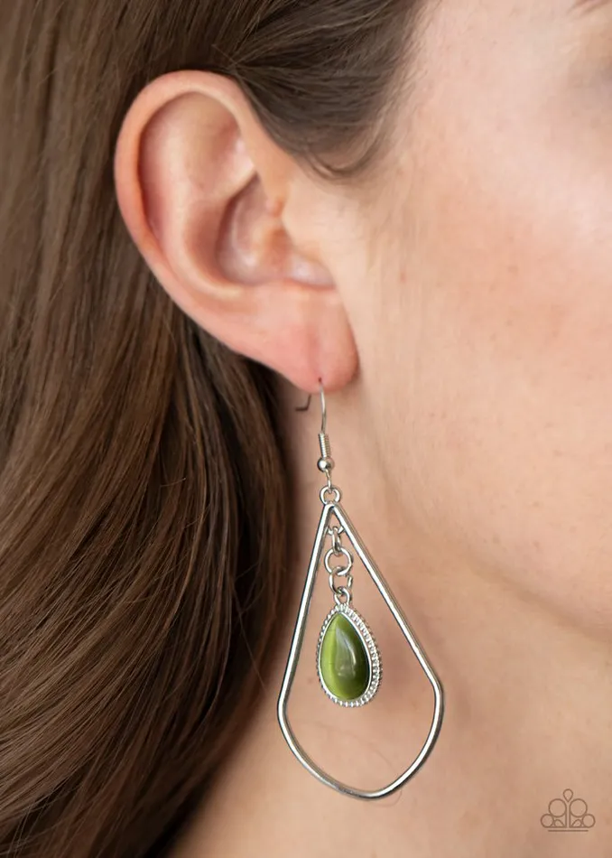 Paparazzi Jewelry Paparazzi Earring Ethereal Elegance Green Earrings