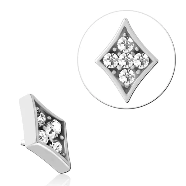 Bracelets Tulsa Body Jewelry 14g CZ Kite Stainless End