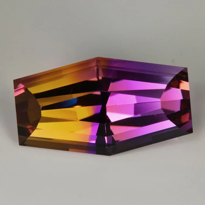 Rings Moriartys Gem Art Hexagon Cut Bolivia Ametrine Gemstone 3690 Carats