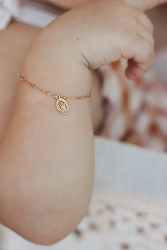 The Little Catholic Bracelets Childs Miraculous Medal Bracelet