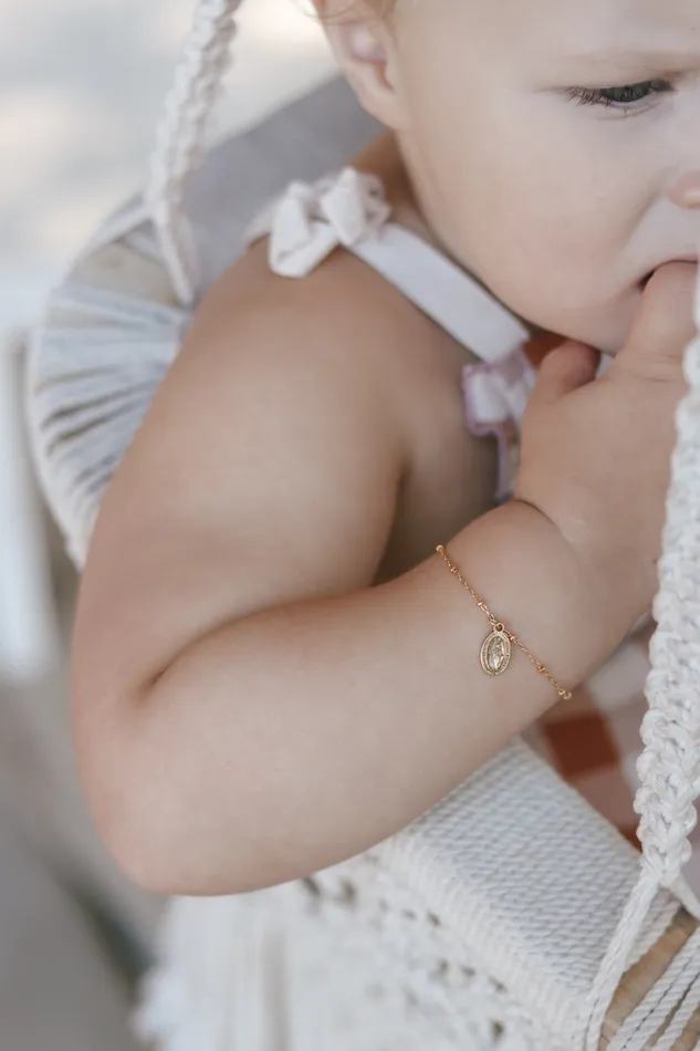 The Little Catholic Bracelets Childs Miraculous Medal Bracelet