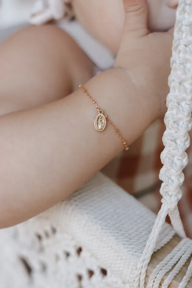 The Little Catholic Bracelets Childs Miraculous Medal Bracelet