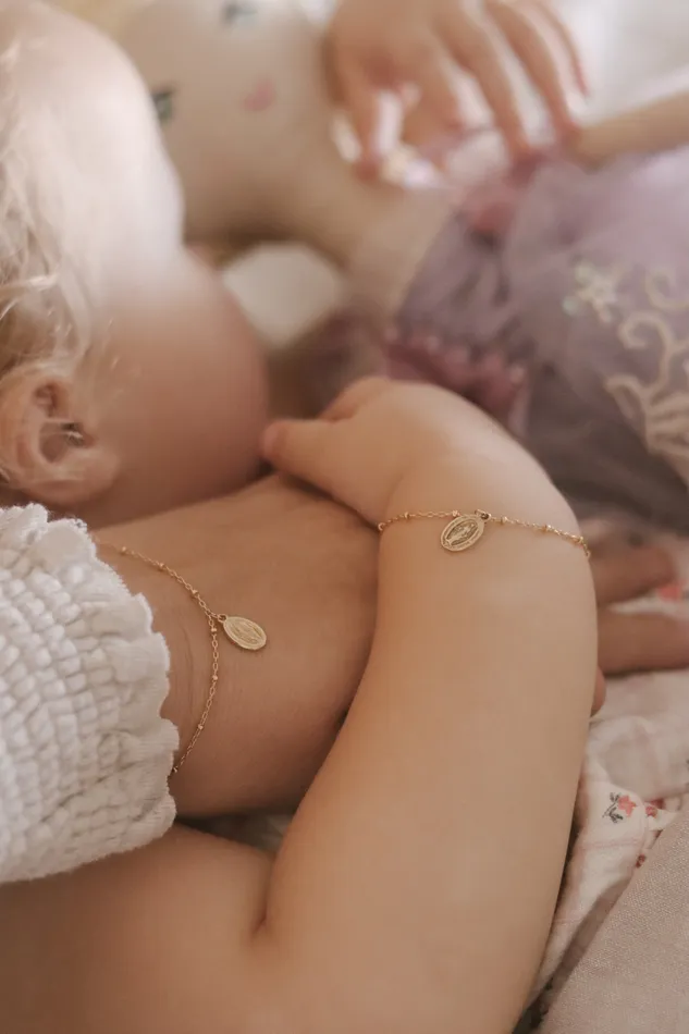 The Little Catholic Bracelets Childs Miraculous Medal Bracelet