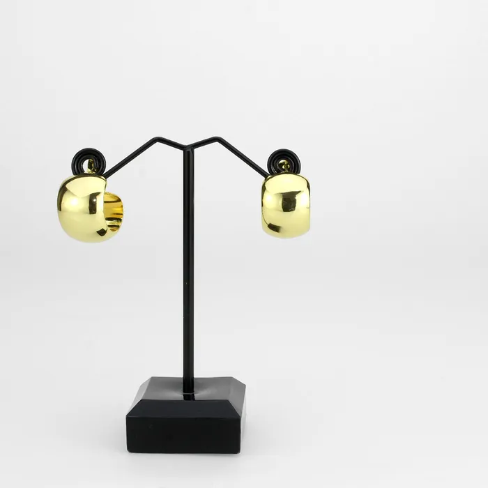 3W1740G Flash Gold Brass Earring with NoStone in No Stone Alamode Earrings