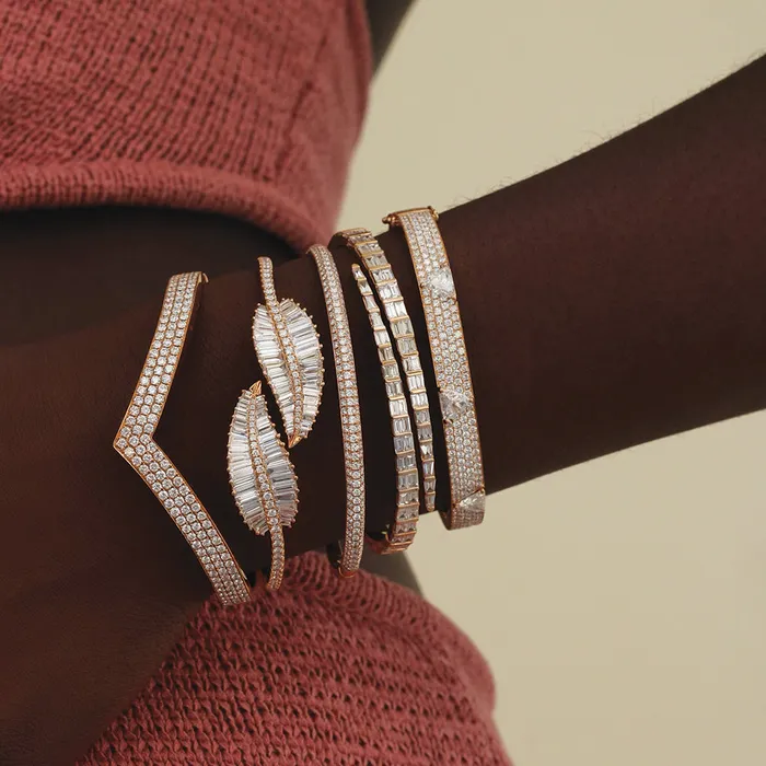 anitako BAGUETTE DIAMOND COIL BRACELET Bracelets