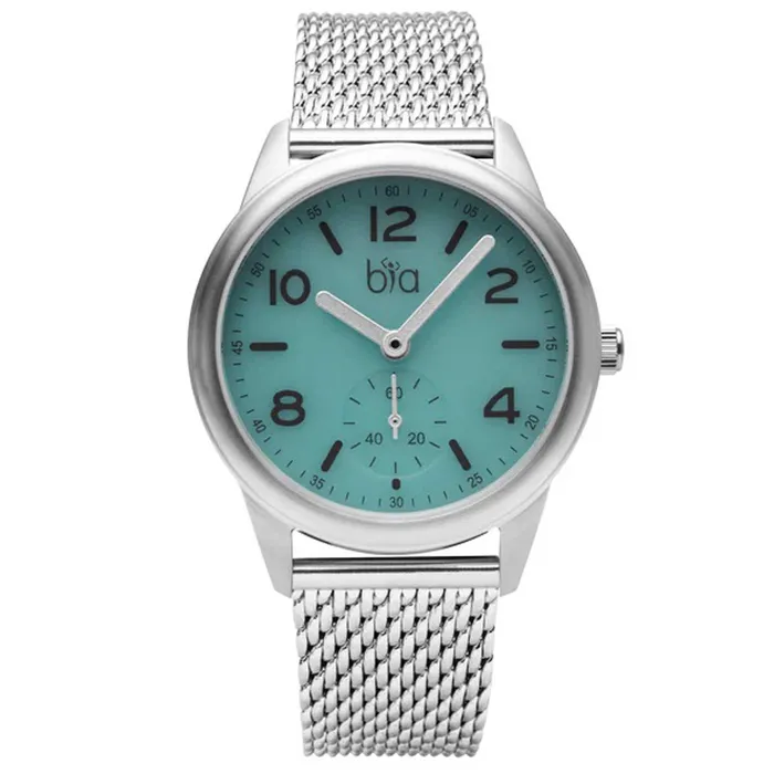 BIA Bracelets BIA Womens Quartz Watch Suffragette Blue Dial Silver Steel Mesh Bracelet B1009 BIA Bracelets BIA Womens Quartz Watch Suffragette Blue Dial Silver Steel Mesh Bracelet B1009