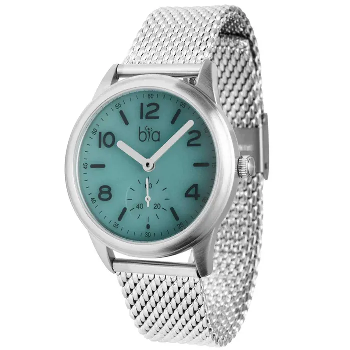 BIA Bracelets BIA Womens Quartz Watch Suffragette Blue Dial Silver Steel Mesh Bracelet B1009 BIA Bracelets BIA Womens Quartz Watch Suffragette Blue Dial Silver Steel Mesh Bracelet B1009