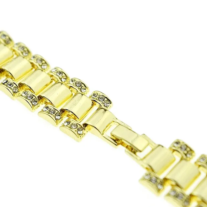 Bling Cartel Admin Necklaces 30 Watch Band Link Gold Finish Chain Necklace