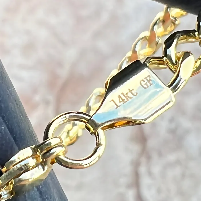 Bling Cartel Bracelets 14Kt Gold Filled Stainless Steel Miami Cuban Link Bracelet 5MM 9 Bling Cartel Bracelets 14Kt Gold Filled Stainless Steel Miami Cuban Link Bracelet 5MM 9