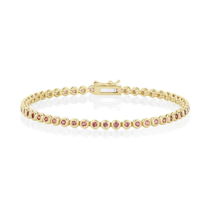 Bracelets Marrow Fine 186tcw Orangish Red Sapphire Tennis Bracelet