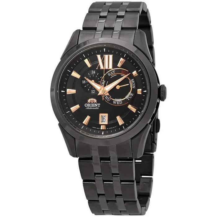 Bracelets ORIENT Orient Mens Automatic Watch Elegant Black Dial Steel Bracelet Date FET0X001B0 Bracelets ORIENT Orient Mens Automatic Watch Elegant Black Dial Steel Bracelet Date FET0X001B0