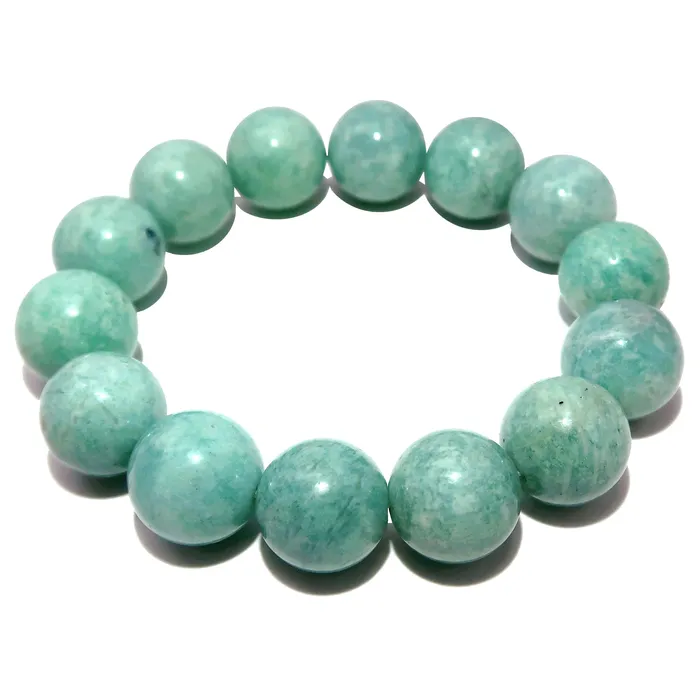 Bracelets Satin Crystals Amazonite Bracelet Aqua Paradise Pleasure Stone