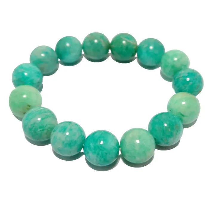 Bracelets Satin Crystals Amazonite Bracelet Aqua Paradise Pleasure Stone
