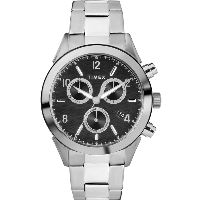 Bracelets Timex Timex Mens Chronograph Watch Torrington Silver Tone Case Bracelet TW2R91000VQ Bracelets Timex Timex Mens Chronograph Watch Torrington Silver Tone Case Bracelet TW2R91000VQ