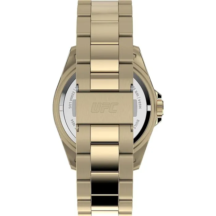 Bracelets Timex Timex Mens Watch UFC Debut Quartz Black Dial Yellow Gold Bracelet TW2V96100GP Bracelets Timex Timex Mens Watch UFC Debut Quartz Black Dial Yellow Gold Bracelet TW2V96100GP