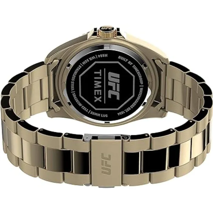 Bracelets Timex Timex Mens Watch UFC Debut Quartz Black Dial Yellow Gold Bracelet TW2V96100GP Bracelets Timex Timex Mens Watch UFC Debut Quartz Black Dial Yellow Gold Bracelet TW2V96100GP