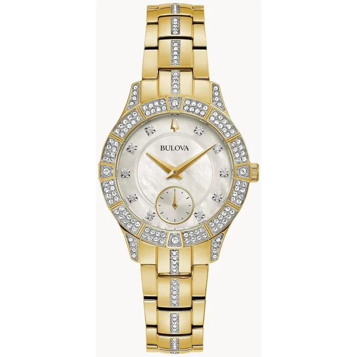 Bulova Bracelets Bulova Womens Watch Phantom Crystals MOP Dial Yellow Gold Steel Bracelet 98L283 Bulova Bracelets Bulova Womens Watch Phantom Crystals MOP Dial Yellow Gold Steel Bracelet 98L283