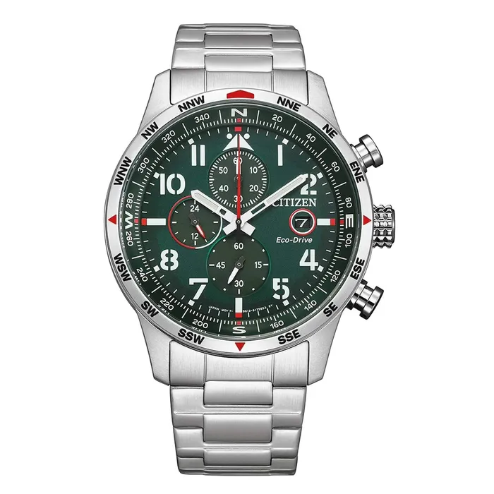 Citizen Mens Watch Chronograph Power Reserve Green Dial Bracelet CA079181X Citizen Bracelets Citizen Mens Watch Chronograph Power Reserve Green Dial Bracelet CA079181X Citizen Bracelets