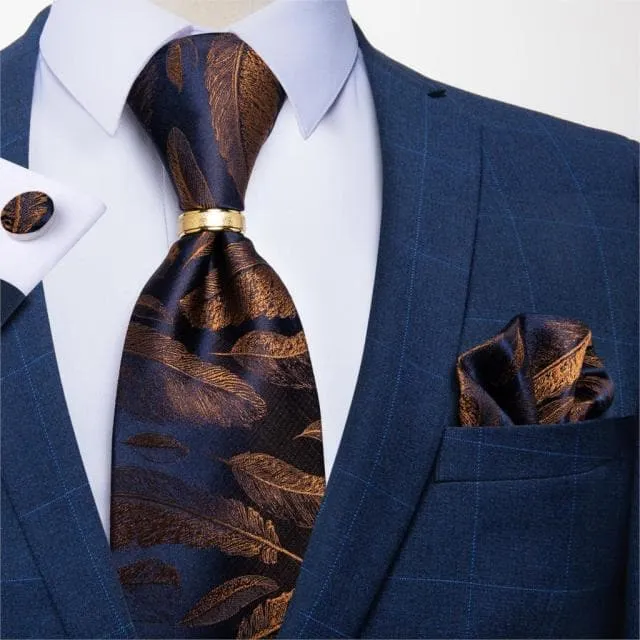 DBG VIP Design Collection Mens Fashion Light Emerald Green Silver Gray Stripes 100 Premium Quality Silk Tie Set Divine Inspiration Styles Earrings