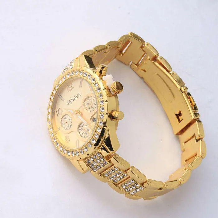 Draped in Gold Watch Bracelet and Chain Combo Hip Hop Fresh Jewelry Bracelets Draped in Gold Watch Bracelet and Chain Combo Hip Hop Fresh Jewelry Bracelets