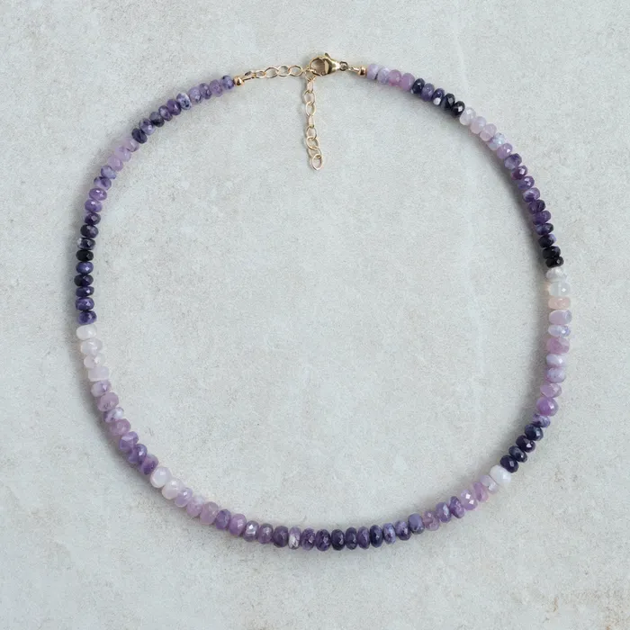 Earthly Abundance Necklaces Purple Tiffany Opal Necklace