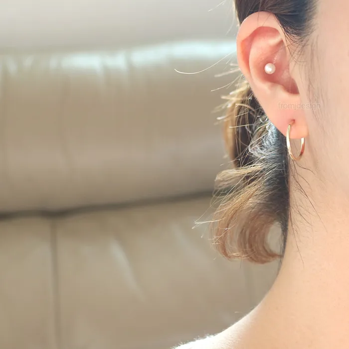 from J Shop Circle Hoop Earrings Earrings
