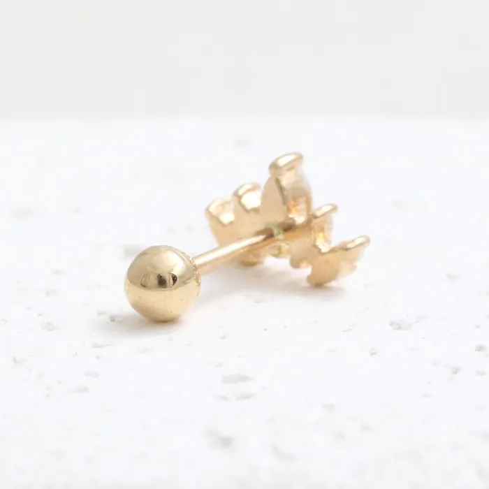 from J Shop CZ Tiara Ear Piercing Earrings