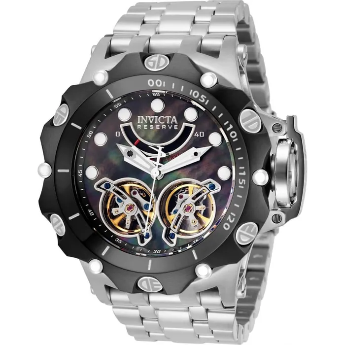 Invicta Bracelets Invicta Mens Automatic Watch Reserve Venom MOP Dial Silver Tone Bracelet 33547 Invicta Bracelets Invicta Mens Automatic Watch Reserve Venom MOP Dial Silver Tone Bracelet 33547