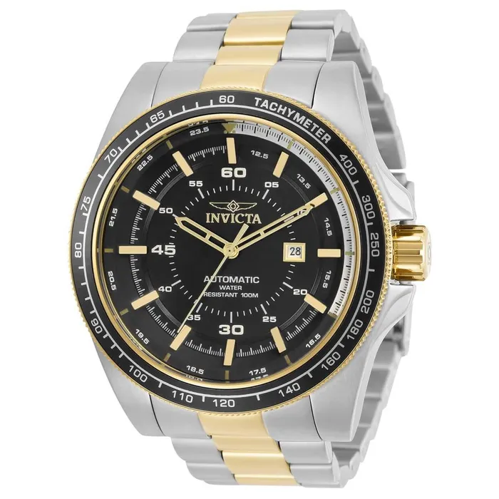 Invicta Bracelets Invicta Mens Automatic Watch Speedway Black Dial Two Tone Bracelet 30522 Invicta Bracelets Invicta Mens Automatic Watch Speedway Black Dial Two Tone Bracelet 30522