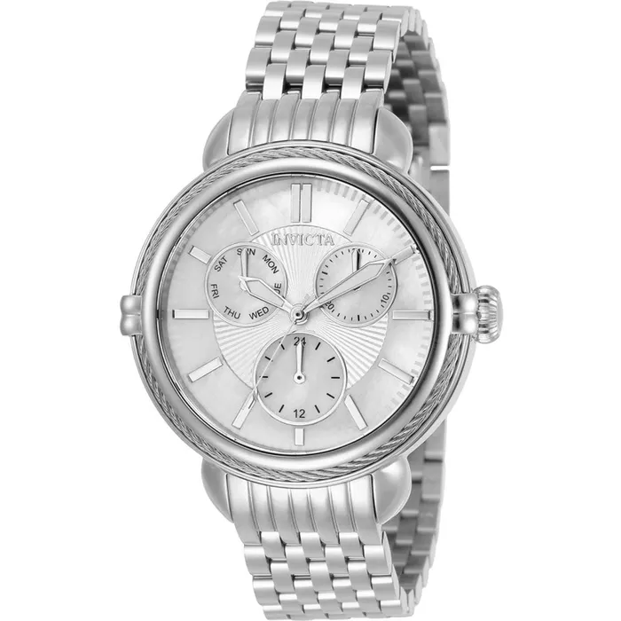 Invicta Bracelets Invicta Womens Quartz Watch Wildflower White MOP Dial Silver Bracelet 30848 Invicta Bracelets Invicta Womens Quartz Watch Wildflower White MOP Dial Silver Bracelet 30848