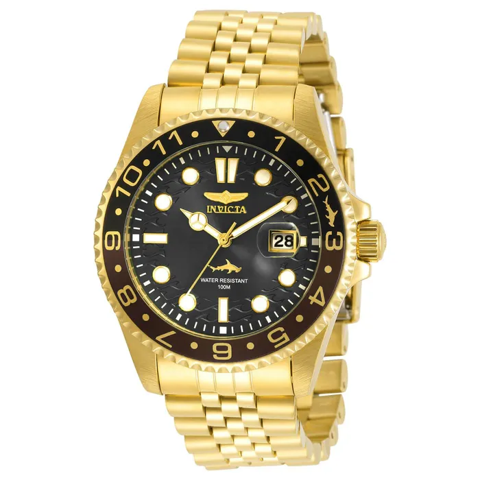 Invicta Invicta 30622 Mens Pro Diver Black and Brown Bezel Bracelet Watch Bracelets Invicta Invicta 30622 Mens Pro Diver Black and Brown Bezel Bracelet Watch Bracelets