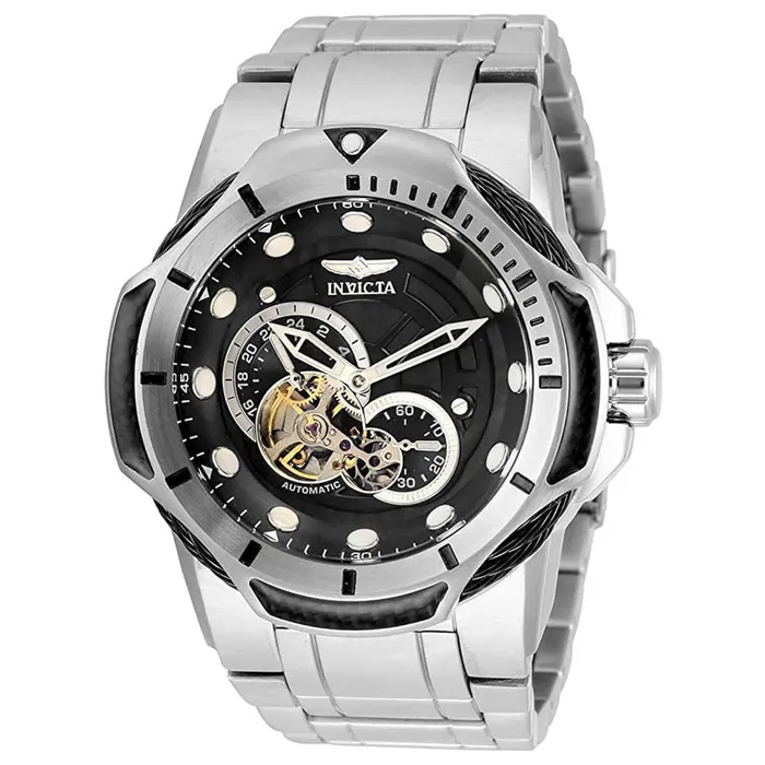 Invicta Mens Automatic Watch Bolt Open Heart Dial Silver Steel Bracelet 31173 Invicta Bracelets Invicta Mens Automatic Watch Bolt Open Heart Dial Silver Steel Bracelet 31173 Invicta Bracelets