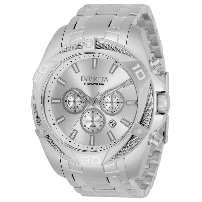 Invicta Mens Chronograph Watch Bolt Silver Dial Stainless Steel Bracelet 34117 Invicta Bracelets Invicta Mens Chronograph Watch Bolt Silver Dial Stainless Steel Bracelet 34117 Invicta Bracelets