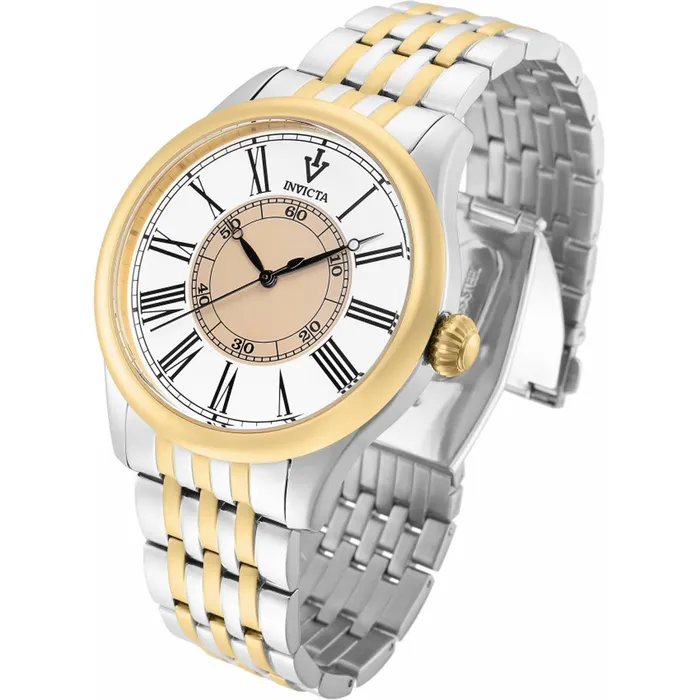 Invicta Mens Japanese Quartz Watch Vintage Silver and Yellow Gold Bracelet 36243 Invicta Bracelets Invicta Mens Japanese Quartz Watch Vintage Silver and Yellow Gold Bracelet 36243 Invicta Bracelets