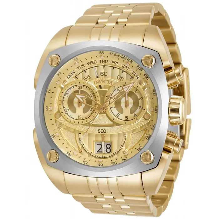 Invicta Mens Quartz Watch Reserve Chronograph Gold Tone Dial Bracelet 32072 Invicta Bracelets Invicta Mens Quartz Watch Reserve Chronograph Gold Tone Dial Bracelet 32072 Invicta Bracelets