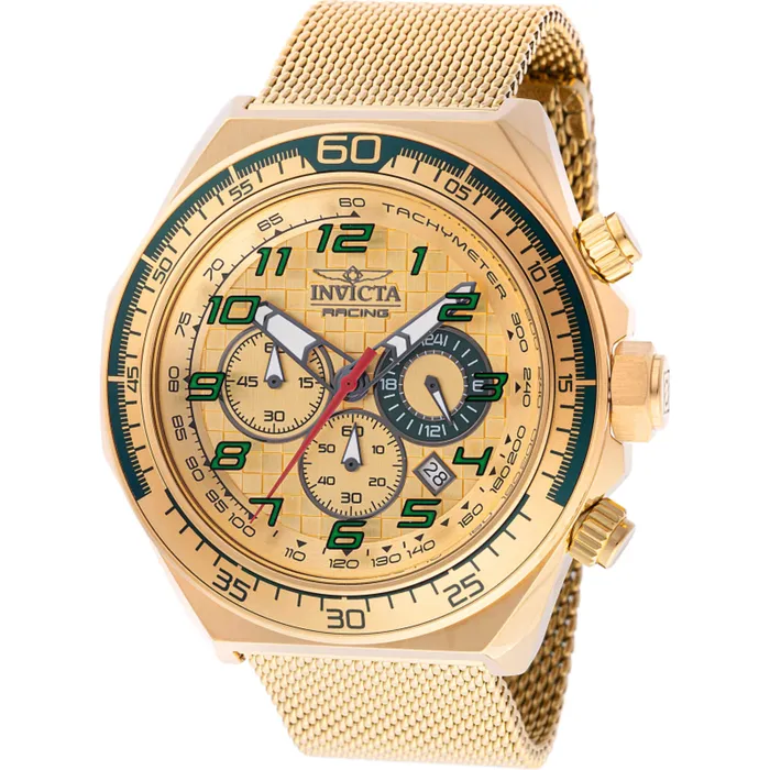 Invicta Mens Watch Invicta Racing Chronograph Gold Tone Dial Mesh Bracelet 47902 Invicta Bracelets Invicta Mens Watch Invicta Racing Chronograph Gold Tone Dial Mesh Bracelet 47902 Invicta Bracelets
