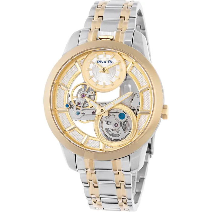 Invicta Mens Watch Objet D Art Mechanical Skeleton Dial Two Tone Bracelet 44333 Invicta Bracelets Invicta Mens Watch Objet D Art Mechanical Skeleton Dial Two Tone Bracelet 44333 Invicta Bracelets