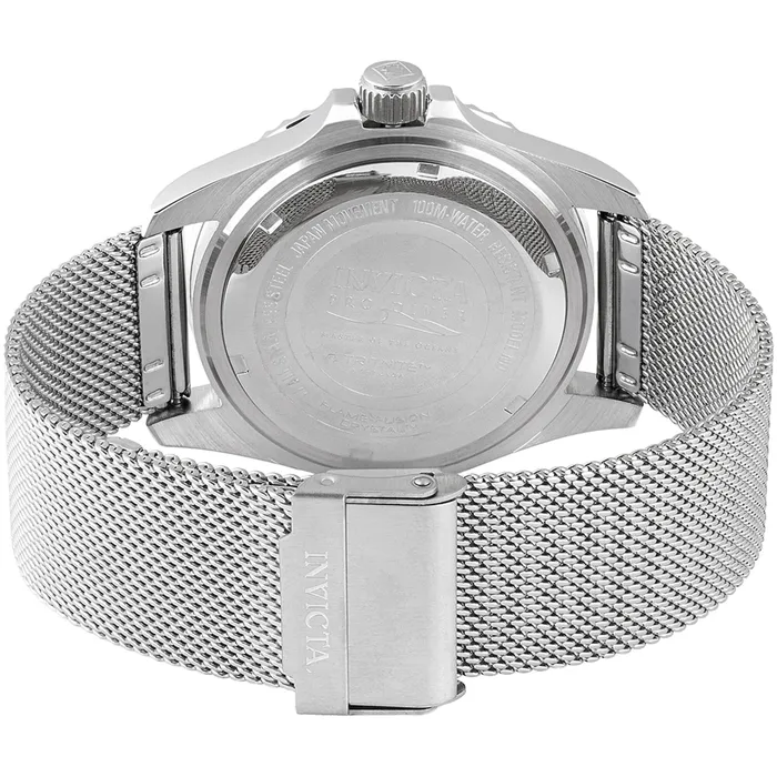 Invicta Mens Watch Pro Diver Quartz Black Dial Silver Mesh Bracelet Date 47176 Invicta Bracelets Invicta Mens Watch Pro Diver Quartz Black Dial Silver Mesh Bracelet Date 47176 Invicta Bracelets