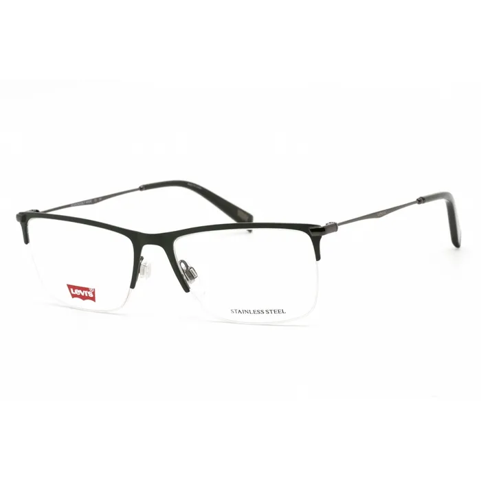 Levis Bracelets Levis Mens Eyeglasses Clear Lens Matte Green Stainless Steel LV 5029 0DLD 00