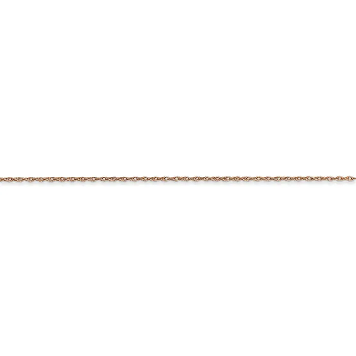 Necklaces Jewelry 14k Rose Gold 5 mm Cable Rope Chain CARDED 5RR