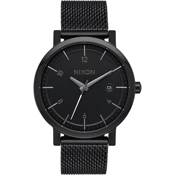 Nixon Bracelets Nixon Mens Quartz Watch Rollo 38 SS Black Dial Mesh Bracelet A1087001 Nixon Bracelets Nixon Mens Quartz Watch Rollo 38 SS Black Dial Mesh Bracelet A1087001