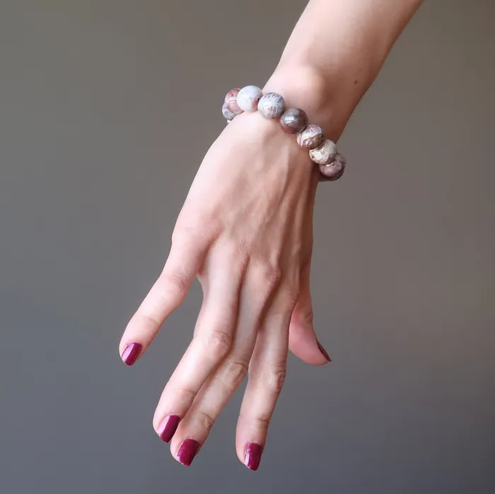 Pietersite Bracelet Red Crystal Calm the Tempest Stone Satin Crystals Bracelets
