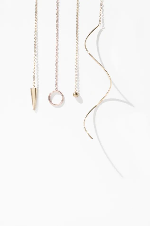 READYMADE Earrings Mercury Drop Threader Earrings Pair