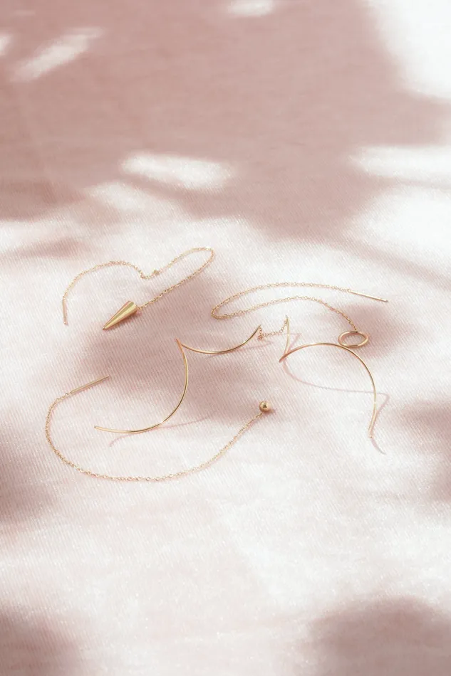 READYMADE Earrings Mercury Drop Threader Earrings Pair