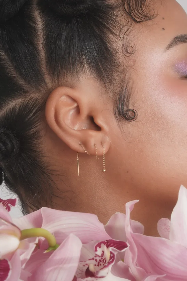 READYMADE Earrings Mercury Drop Threader Earrings Pair
