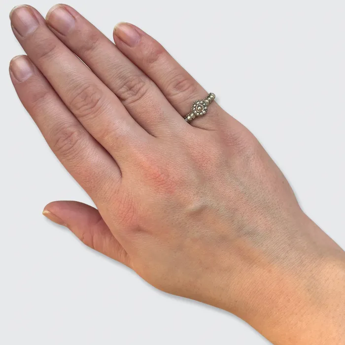 Rings 21stfinds Georgian Pearl Cluster Eternity Ring