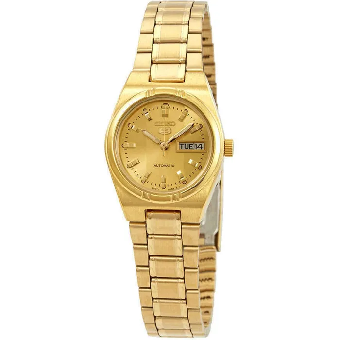 SEIKO Bracelets Seiko Womens Automatic Watch Series 5 Power Reserve Yellow Gold Bracelet SYM600 SEIKO Bracelets Seiko Womens Automatic Watch Series 5 Power Reserve Yellow Gold Bracelet SYM600
