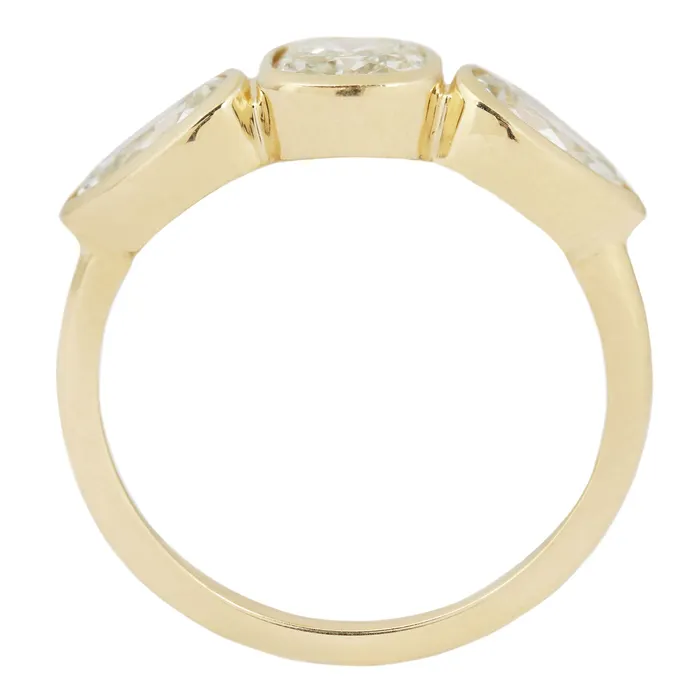 Sierra Three Diamond Ring Lauren Wolf Jewelry Rings